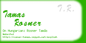 tamas rosner business card